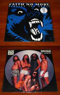 FAITH NO MORE 2x PICTURE DISC Lot FROM OUT OF NOWHERE & DIGGING