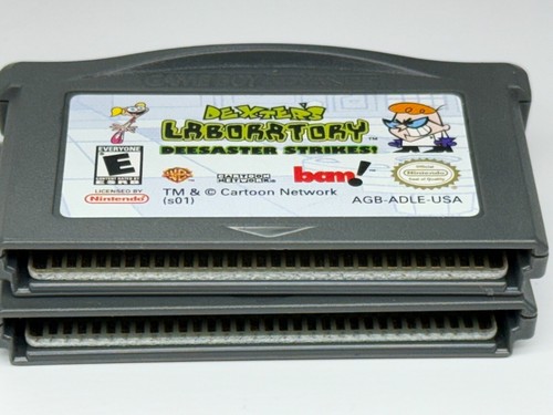 Nintendo Game Boy Advance GBA Kids GAMES Frogger Dexter’s Laboratory CARTS ONLY - Picture 3 of 3