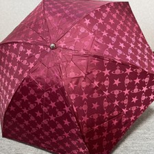 Vivienne Westwood Ove  Star Pattern Folding Umbrella for Sunny and Rainy Da