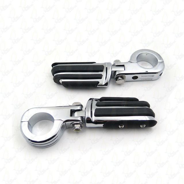 Highway Flame Foot Pegs P Clamps 1.5" for Yamaha ROADSTAR Xv1700 for