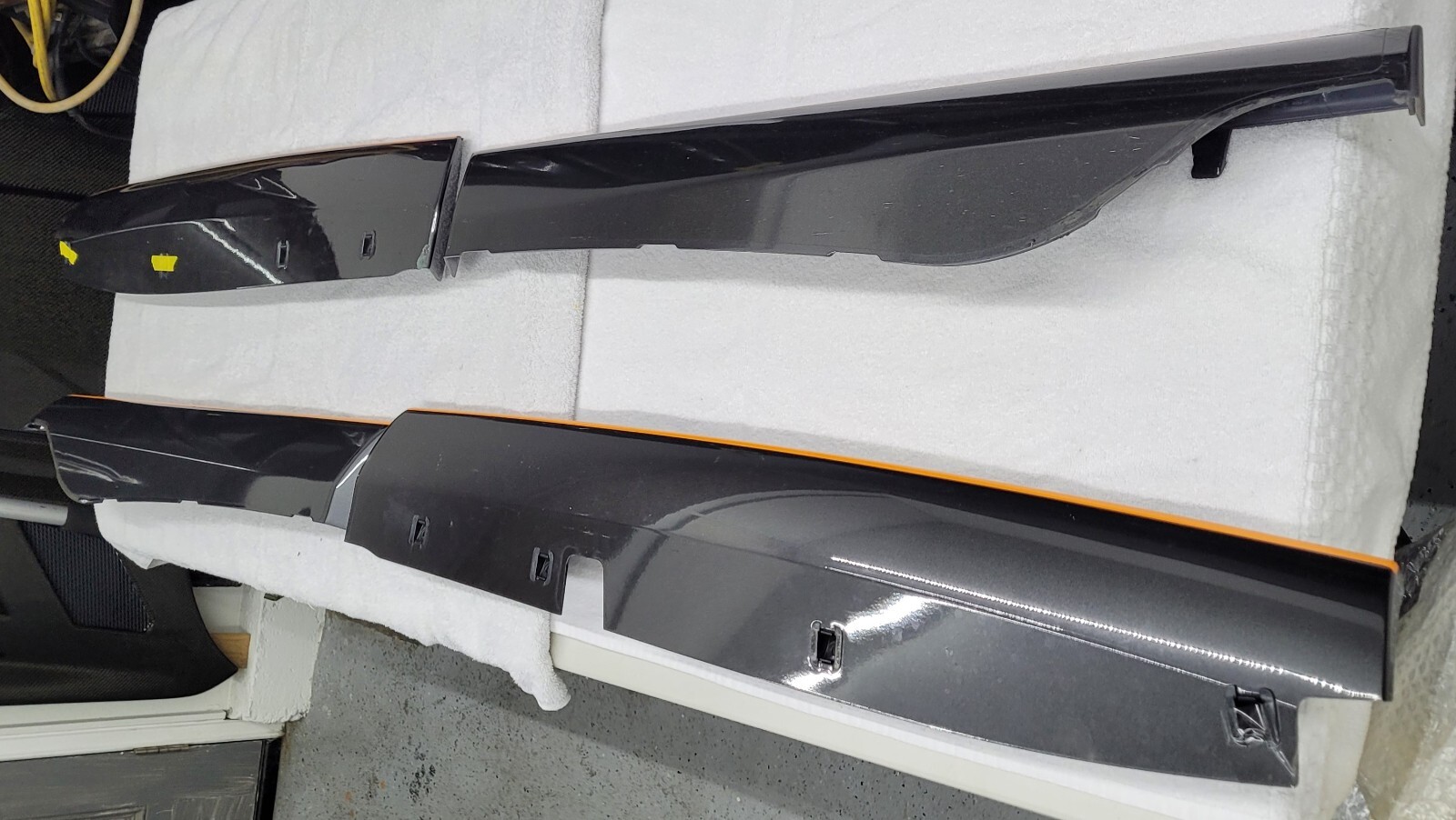 McLaren 570S Passenger Sill Rocker Panel Cover SET Gray Orange 13A5792CP