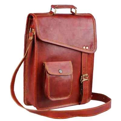 33cmx25.4cm Herren Neu Leder Vintage Schultertasche Brown Handtasche Neu Tasche - Bild 1 von 4