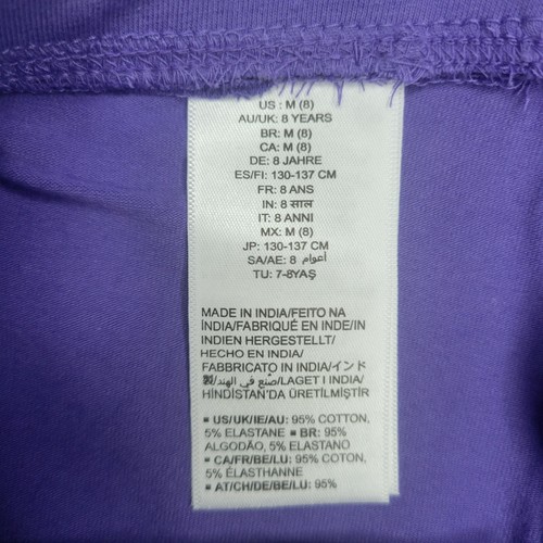 Spotted Zebra Girls Casual Solid Purple Leggings Size Medium (8) Brand New - Picture 6 of 8