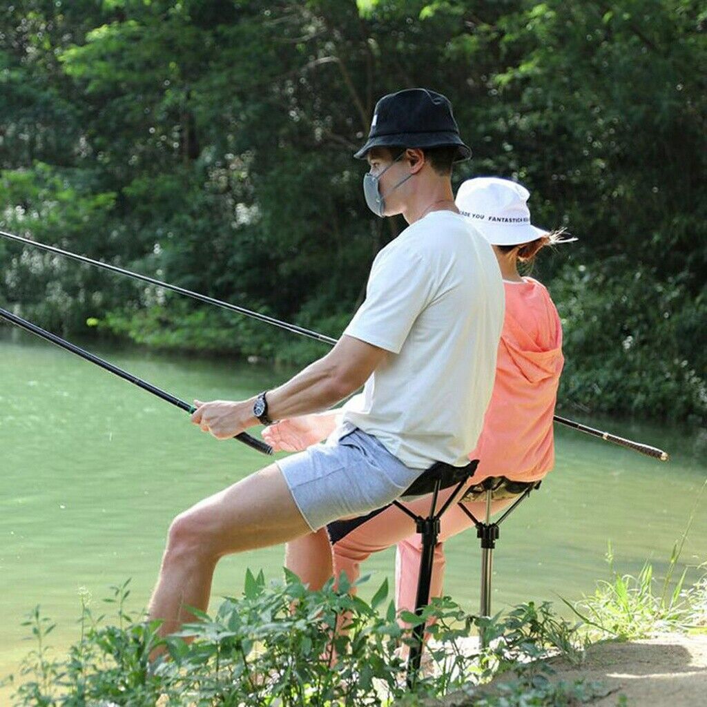 Folding Stool Portable Seat Pole Adjustable Seat Fishing