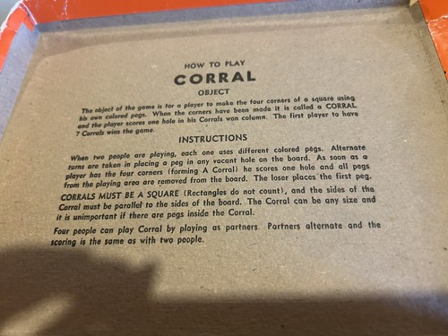 CORRAL SOLITAIRE PEG VTG GAME - Ropin’ good fun for everyone! - Picture 4 of 5