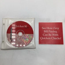 1996 Intuit Quicken SE Version 6 Organizing You Finances CD-ROM + Instructions