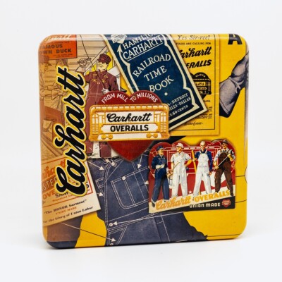 Carhartt Men's Trifold Wallet Empty Tin - 5x5x2