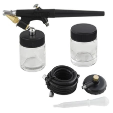 OPHIR Single-Action Air Brush Set 0.8mm Airbrush Kit  Spray Gun Artist Crafts