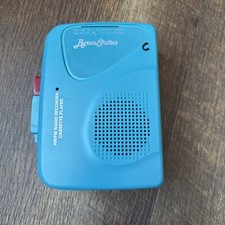 Byron Statics Teal Cassette Player Portable Walkman Recorder AM/FM Radio KCS-315