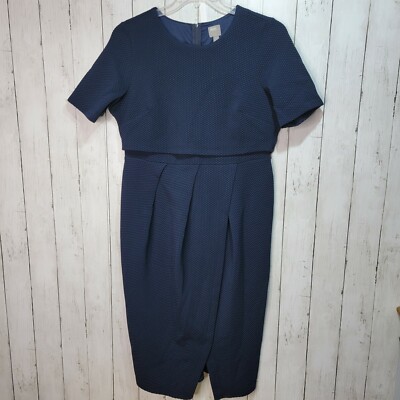 ASOS Maternity Women's Blue Knit Sheath Dress Size 12 Short