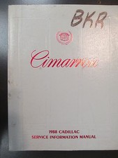 1988 CADILLAC CIMARRON SERVICE MANUAL ORIGINA...