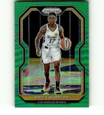 2021 Panini Prizm WNBA Prizms Green #45 Erica Wheeler Los Angeles Sparks