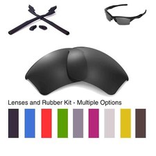Walleva Lenses and Rubber Kit for Oakley Half Jacket 2.0 XL OO9154-Multi Options