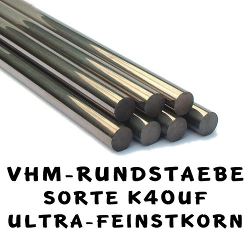 VHM round rod Ø10.0h6x100mm K40UF carbide widia rotary ring drill needle shaft axle - Picture 1 of 1