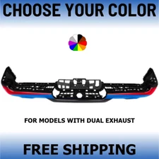NEW Choose Your Color Rear Bumper For 2019-2024 Ram 1500 With Dual Exhaust