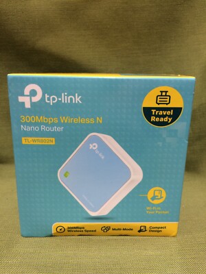TP-LINK 300Mbps Portable Wireless Wi-Fi Travel Router (TL-WR802N)