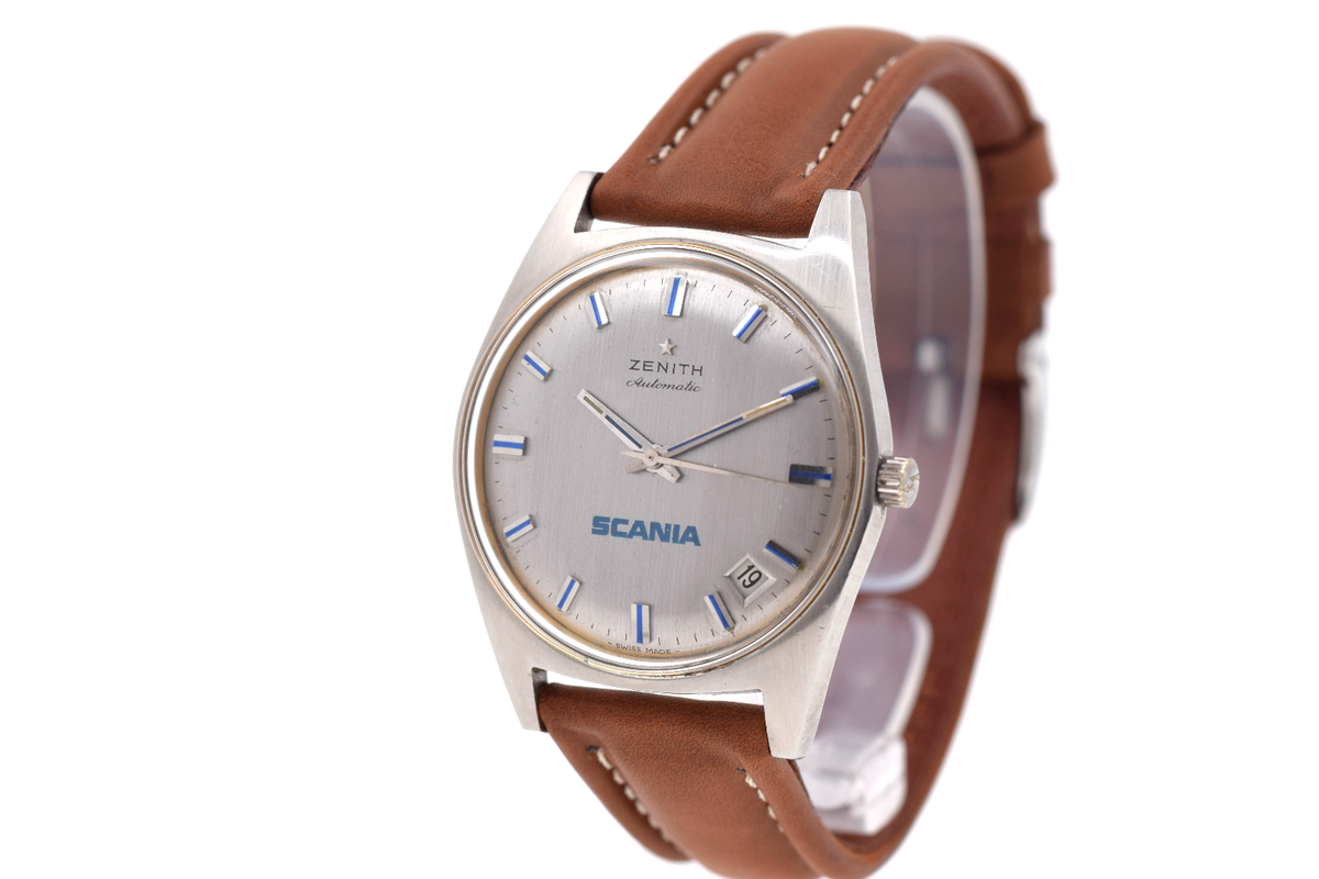 ZENITH Scania Vintage Watch Automatic Caliber 2542PC Rare Item