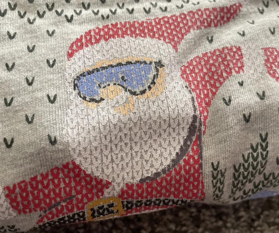 Conjunto de pijama de algodón/poliéster para hombre Joe Boxer patrón navideño talla mediana nuevo con etiquetas Foto 4 de 4