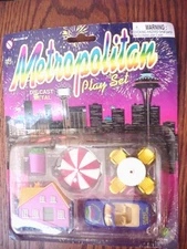 Rare METROPOLITAN Vintage 11 pc DIE CAST METAL PLAY SET MIP Paridise Dive