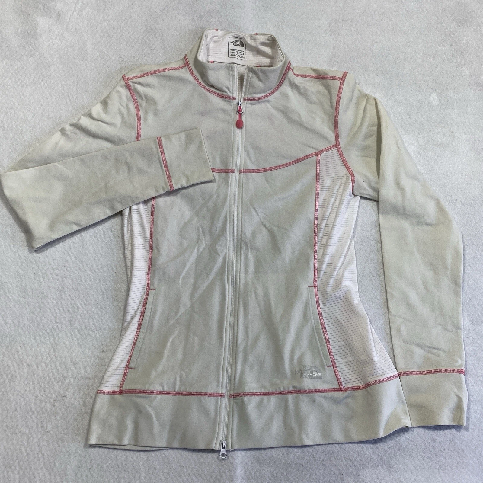north-face full zip long sleeve running jacket