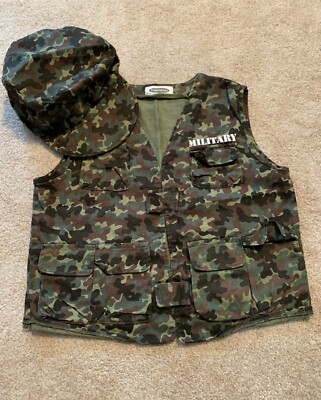 Imaginarium:  Camouflage Military Costume  Play Set - Vest And Hat