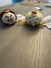 Tsum Tsum Mini Plush Lot Beauty  The Beast Lumiere  Cogsworth NEW With Tags