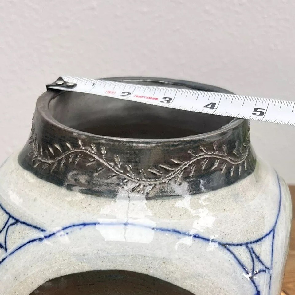 Vintage Large Art Pottery Ceramic Vase Artist Signed Dated 2000 eBay