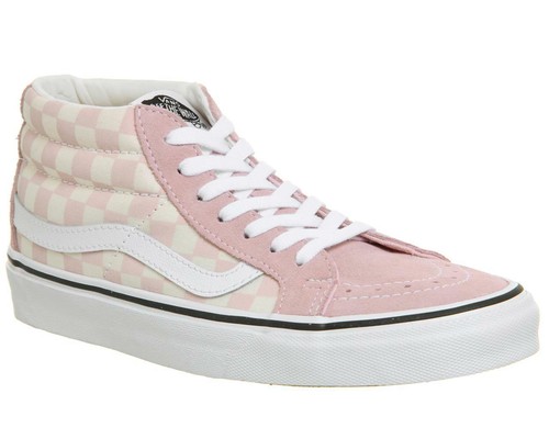 checkered vans mid