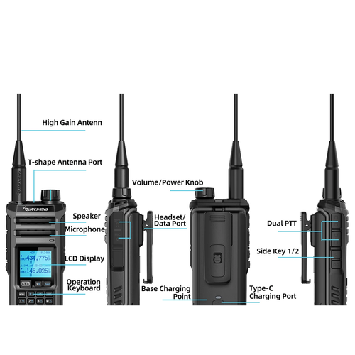 Quansheng TK-11(5) 10W VHF/UHF Dwuzakresowe radio AM FM Analizator widma Magic - Zdjęcie 6 z 26