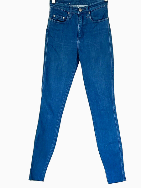 Nobody Denim Women's Jeans Size 25 Cult Skinny Mid Rise Blue Denim