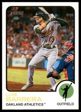Luis Barrera 2022 Topps Heritage High Number #651 Oakland Athletics