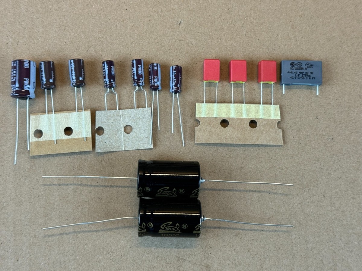 Thorens TD-126 MKI & MkII Recap Kit Capacitors Turntable