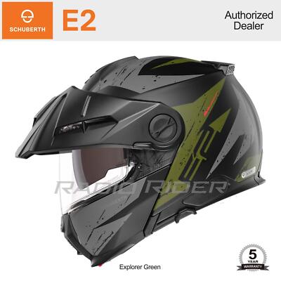NEW Schuberth E2 Motorcycle Flip-Up Helmet | Explorer Green | S | Free Shipping