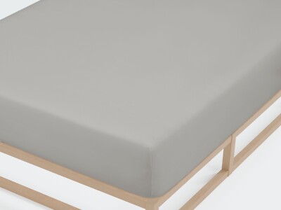 Biberna Jersey - Elastic Boxspring - Spannbetttuch  180 x 200 - 200x220 cm Grau