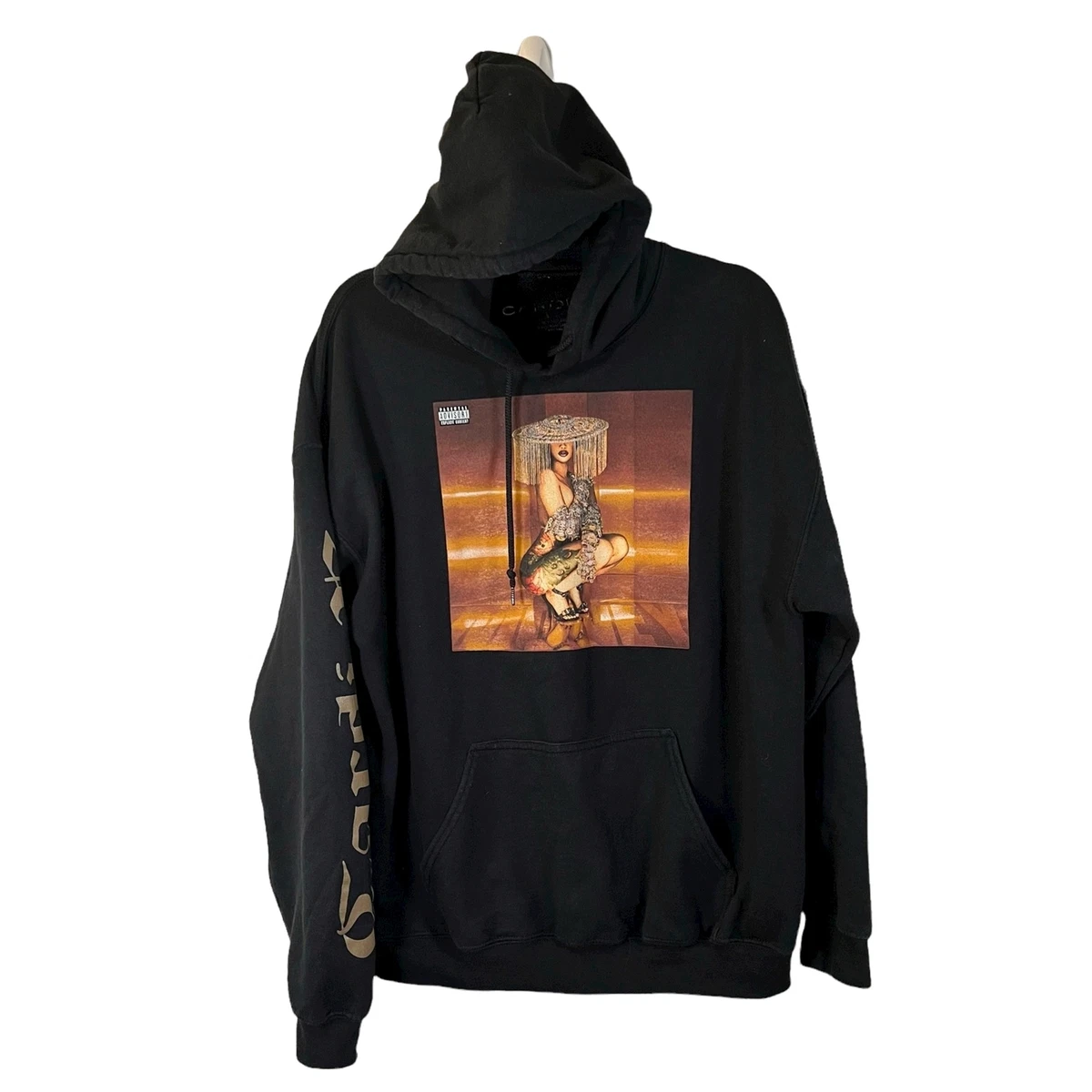Cardi B Hoodie Queen of Rap Money Single Cover Art Official Merch Hoodie Large