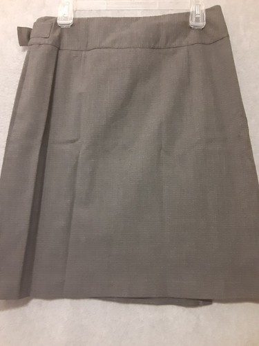 Old Navy Gray Stretch wrap skirt Sz Small Buckle Closure Rayon Polyester Spandex - Picture 5 of 12