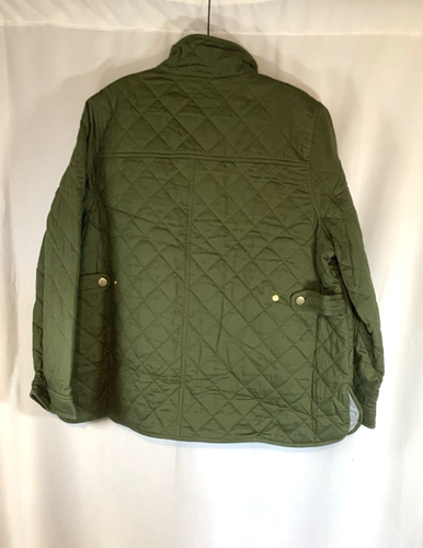 J Crew Heritage Quilted Barn Jacket Womens Primaloft Puffer Utility Green XXL - Picture 2 of 7