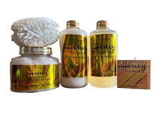 4pc NEW Spa Elements Honey Almond BATH SET