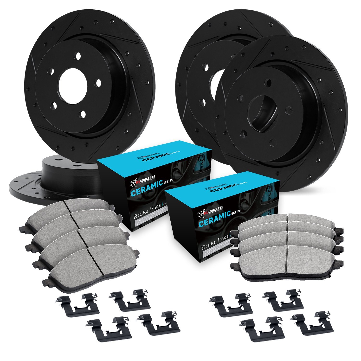 For BMW Z3 96-98 Brake Kit eLINE Series Drilled & Slotted Front & Rear Brake Kit