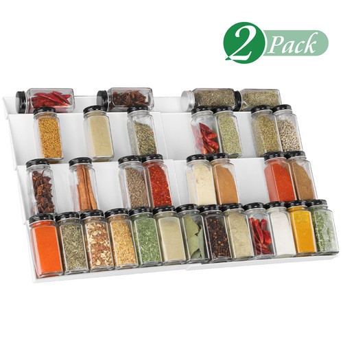 Gewürzregal Schublade Gewürz organizer,30-60cm ausziehbar Gewürzeinsatz 2er-pack - Bild 4 von 21