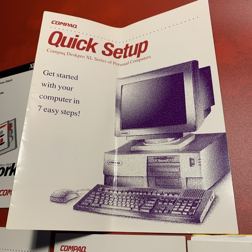 Vtg Compaq Quick Setup, Safety & Comfort Guide, Tape Drive, Beyond Set Manuals - Picture 2 of 6