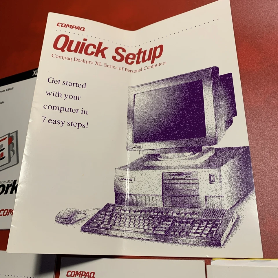 Vtg Compaq Quick Setup, Safety & Comfort Guide, Tape Drive, Beyond Set Manuals - Image 2 of 4