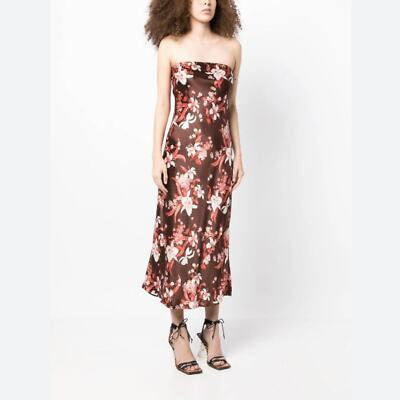 joanne silk dress reformation Reformation Joanne Silk Dress in Hilo Size 6 NWT