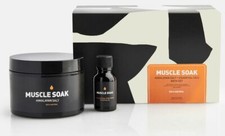 Way Of Will Muscle Soak Bath Set Himalayan Salt Essential Oil Muscle Relief New