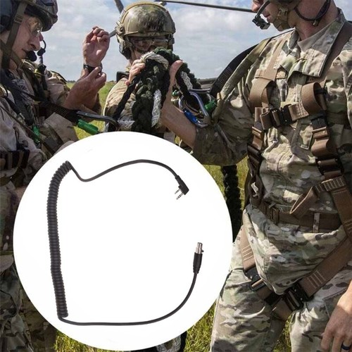 2-Pin to 5-Pin Wire Speaker Mic Cable Connects to Headset Radio WalkieTalkie - Zdjęcie 3 z 8