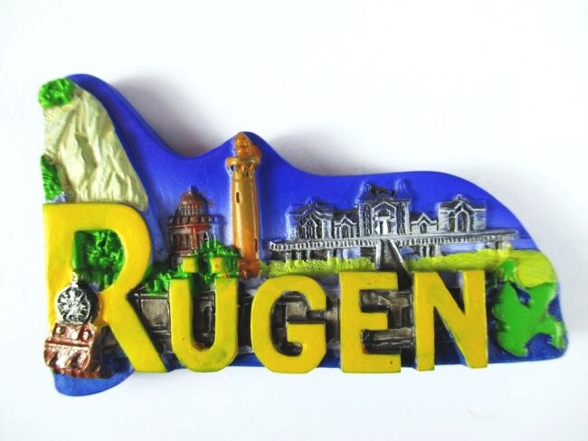 Rügen Island Polyresin Magnet Germany Germany Souvenir, New