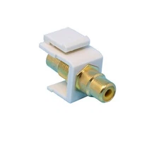 RiteAV RCA Yellow Keystone Coupler Light Almond Female/Female