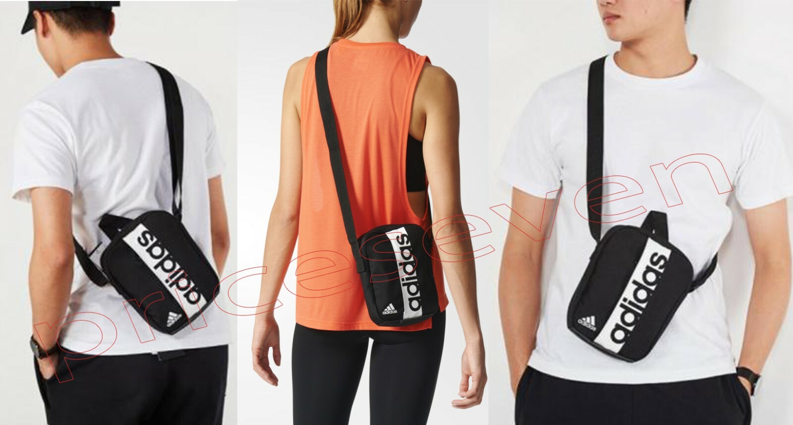adidas Linear Performance Organizer Black/White Mini shoulder Cross Body Bags eBay