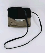 Rag  Bone Leather and Suede Small Crossbody Bag PurseBlack/Brown RB02963-016