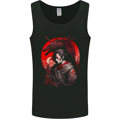 Japanisch Dragon Warrior Samurai Ronin Herren Tanktop